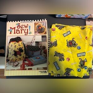 Mary Engelbreit Pattern Book Fabric & Tote Bag NEW Scottie Dog Backpack pattern